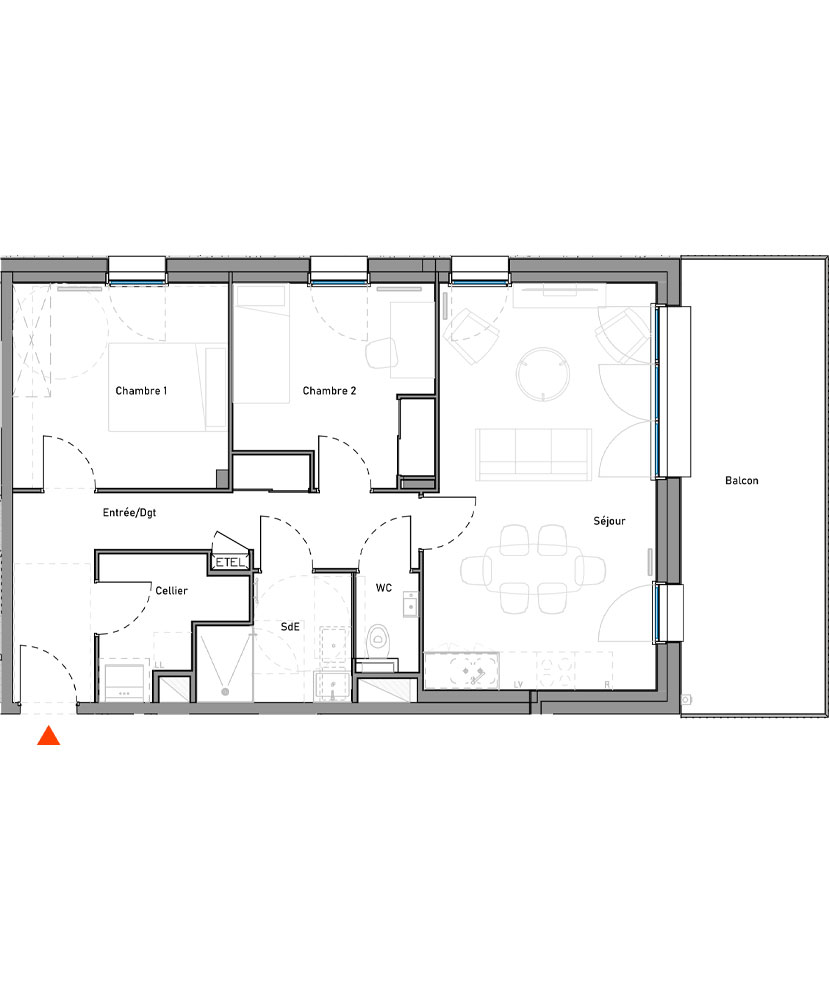 Bâtiment B - Lot B 203