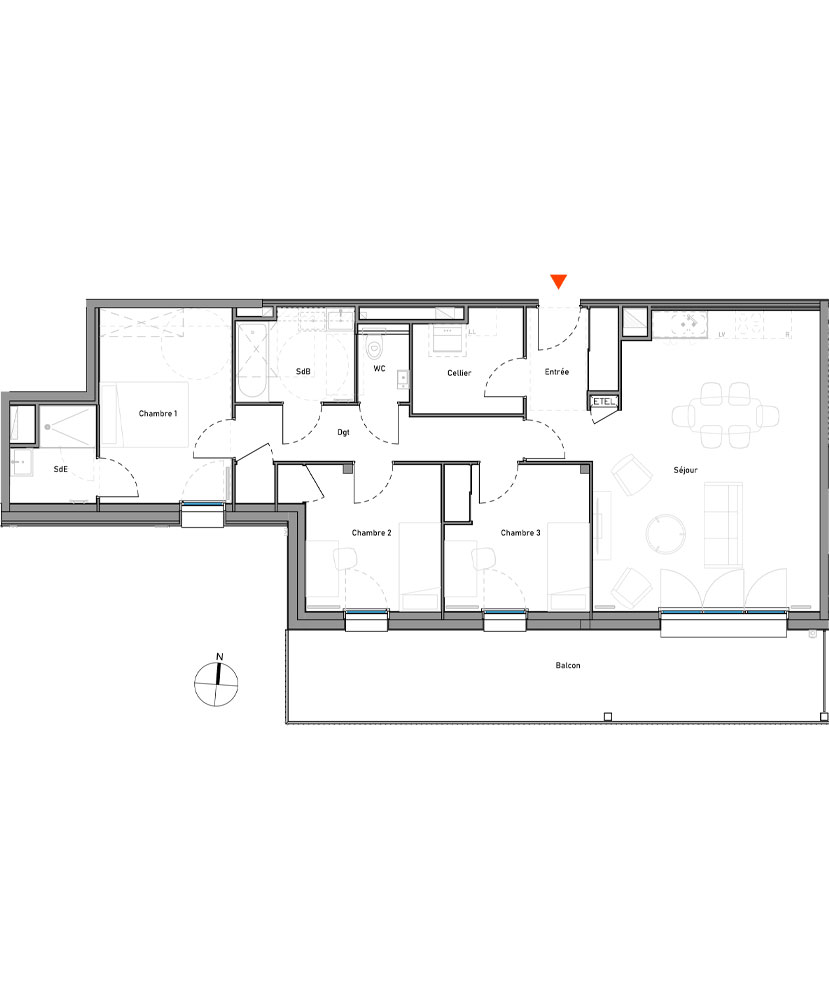Bâtiment B - Lot B 205