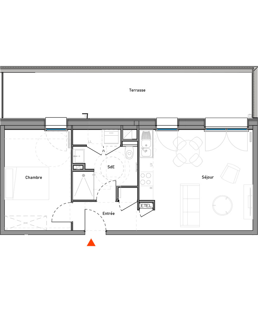 Bâtiment B - Lot B 208