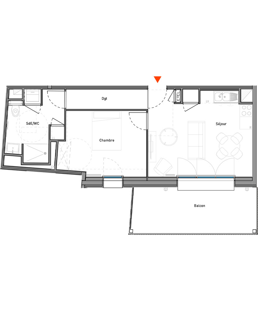 Bâtiment B - Lot B 302